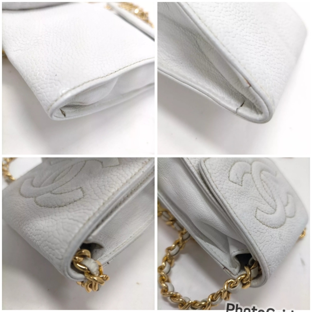 Auth Chanel Caviar Crossbody (24k gold) or Cell Phone Holder - Picture 12 of 14